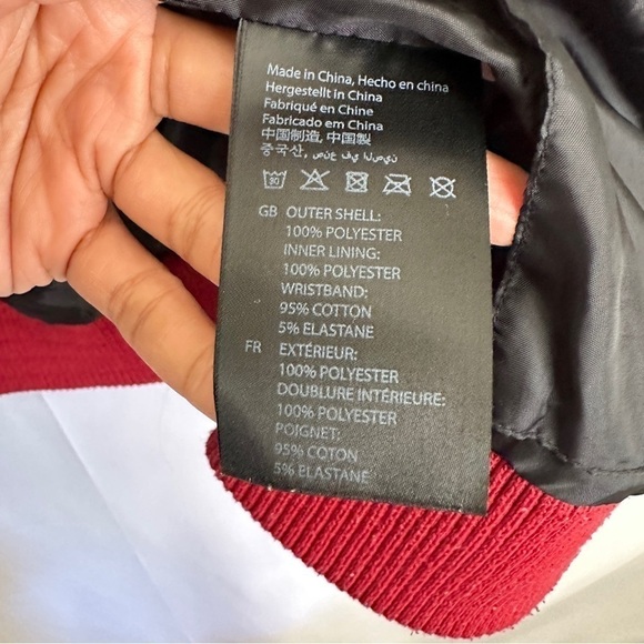 Baubax Men’s Water Resistant Bomber Travel Jacket in Red With A Hood sz M - Picture 13 of 16